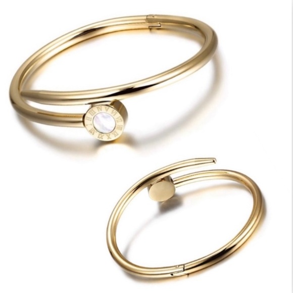 Gold Nail Cuff (Stainless Steel) - Picture 2 of 15